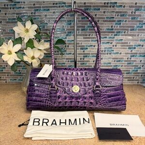 NWT Brahmin Dayan Heroic Purple purse